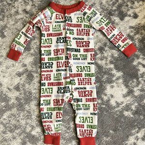Just One You Baby Unisex Christmas Footless Sleeper 12 Months